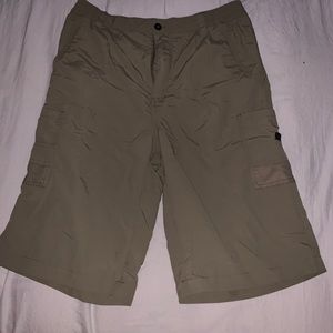 Dark Khaki Greenish Shorts